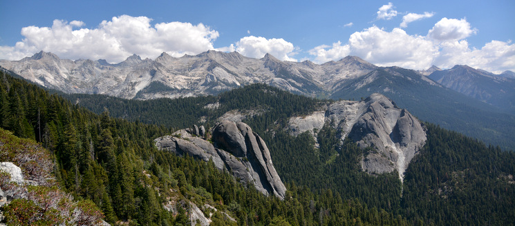 Little Blue Dome and Sugarbowl Dome from Panther Pass