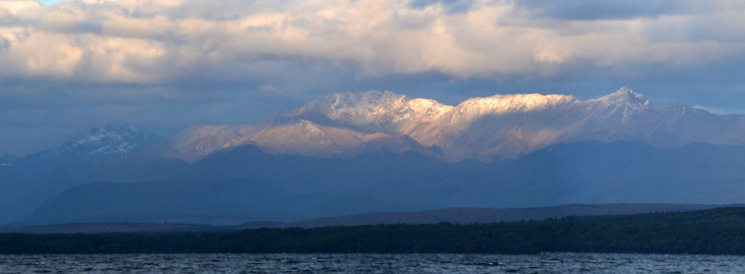 Sunset from Lake Te Anau