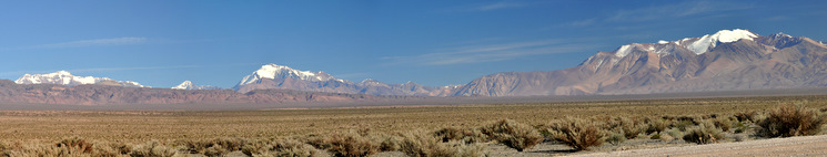 Panorama of the cordillera Panorama of the cordillera