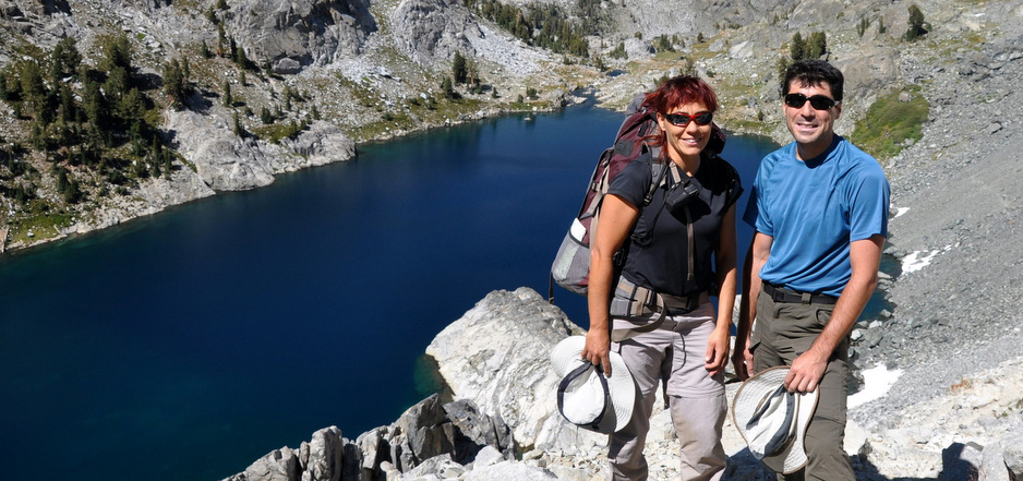 Judit y Cèsar en el Lago Cecile