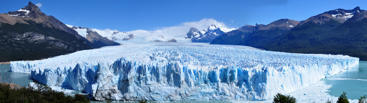 Panorama del glaciar Perito Moreno